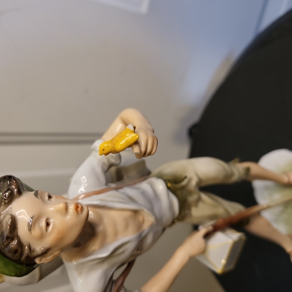 Alka Kunst Bavaria Germany "Bird Seller" #387 Porcelain Figurine - Picture 7 of 11